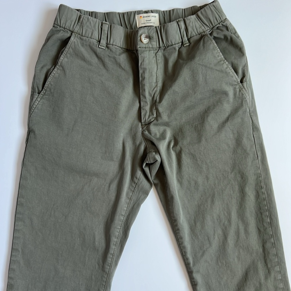 Marine Layer Olive Chinos - Picture 2 of 9